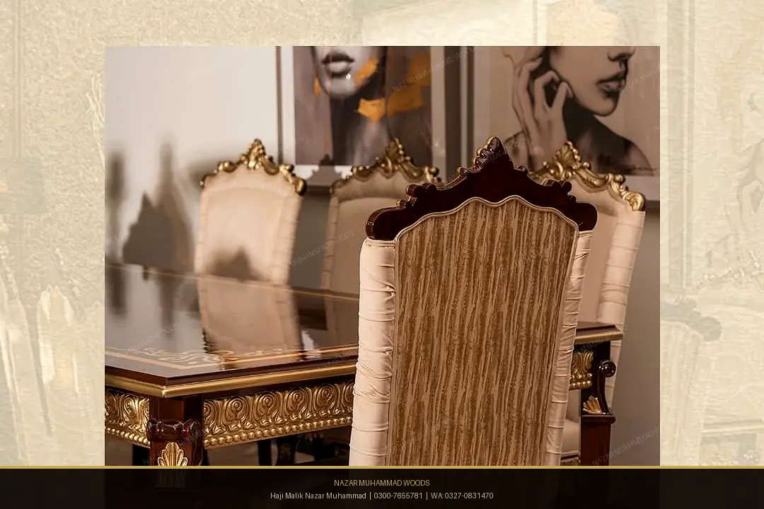 Executive Carved Sheesham Office Desk & Chair Set
